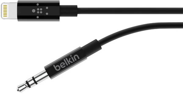 BELKIN Câble audio 3.5 mm avec connecteur Lightning 90cm