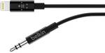 Câble audio noir Belkin AV10172BT03-BLK 0.9m 3.5mm