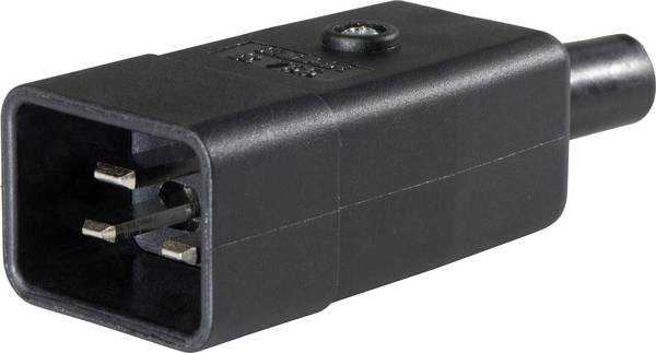 Connectique pour appareils réfrigérants  AS Schwabe 62084 mâle, droit Nombre total de pôles: 2 10 A noir 1 pc(s)