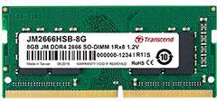 Transcend 8GB JM DDR4 2666 SO-DIMM 1Rx8 Module mémoire pour PC portable DDR4 8 GB 1 x 8 GB 2666 MHz SO-DIMM 260 broches -0