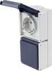 AS Schwabe 62462 Prise de courant en saillie IP54 gris