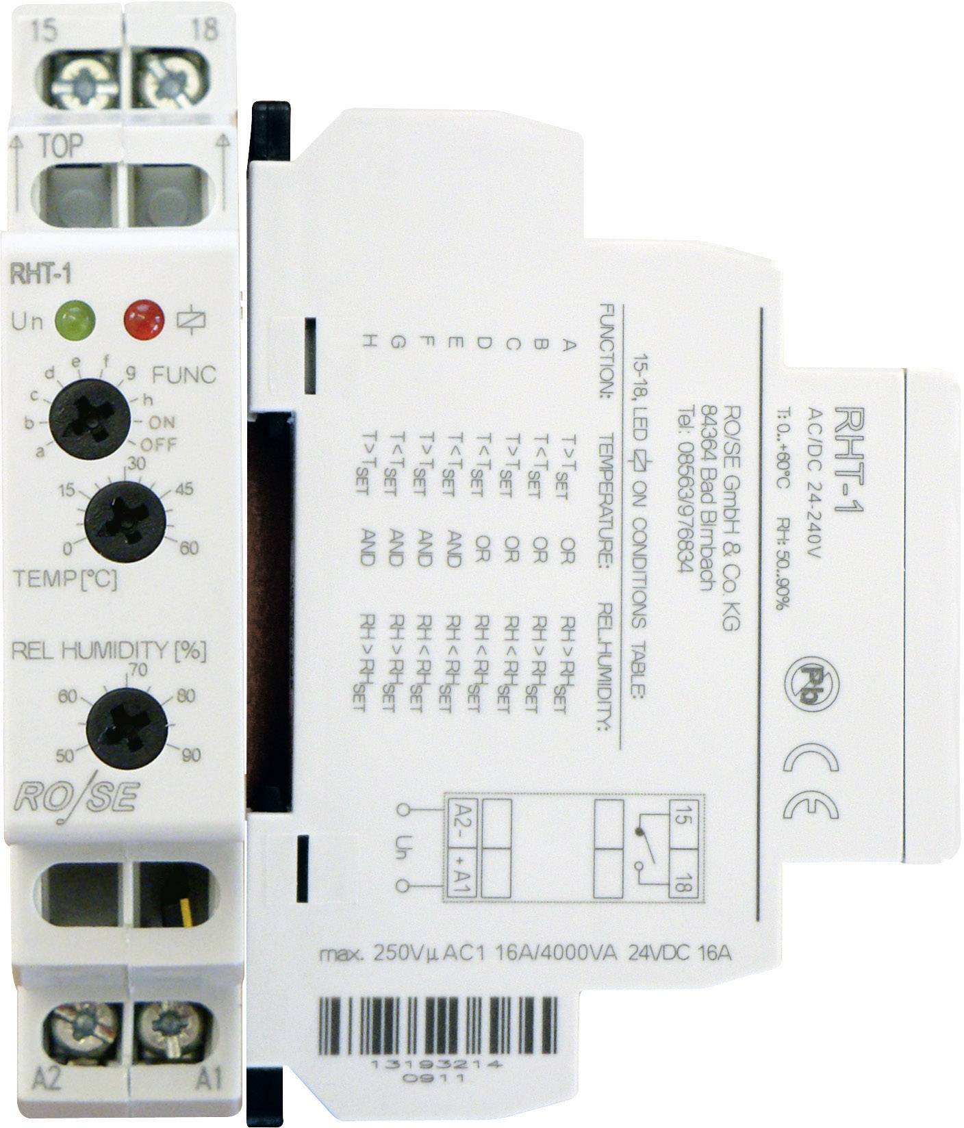 RO/SE LM-Heizungen RHT-1 230 V/DC, 230 V/AC 1 NO (T) 1 pc(s)