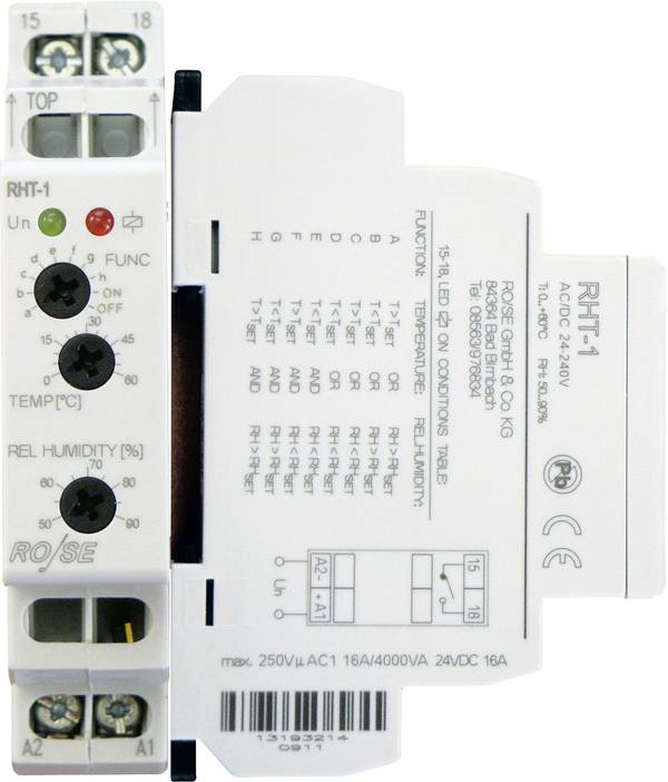 RO/SE LM-Heizungen RHT-1 230 V/DC, 230 V/AC 1 NO (T) 1 pc(s)