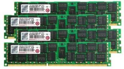 Transcend JetMemory Mémoire pour PC DDR3 16 GB 4 x 4 GB ECC 1333 MHz DIMM 240 broches CL9 9-9-9 TS16GJMA533N