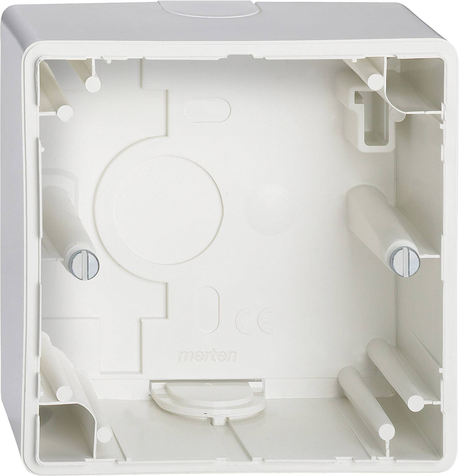 Boîte de dérivation Merten 512119 (L x l x H) 37 x 80 x 80 mm blanc IP20 1 pc(s)