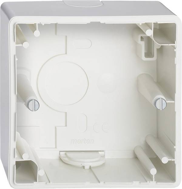 Boîte de dérivation Merten 512119 (L x l x H) 37 x 80 x 80 mm blanc IP20 1 pc(s)