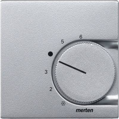Un thermostat rotatif argenté avec une échelle de 1 à 6, actuellement réglé sur 5, avec un symbole de flocon de neige pour le réglage de froid en bas à gauche.
