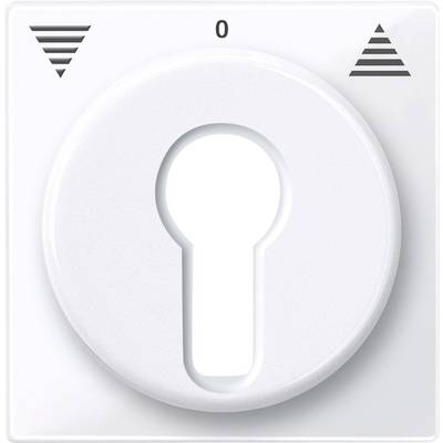 Un bouton rotatif blanc avec une position zéro en haut, des flèches arrondies de chaque côté.