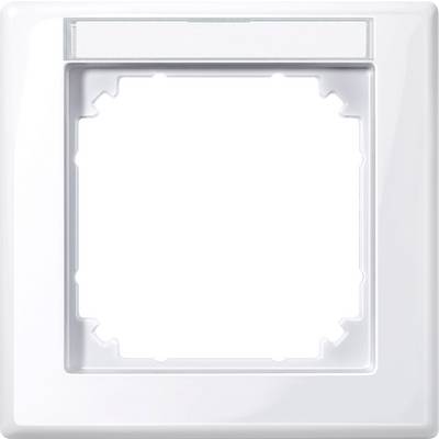 Cadre de interrupteur carré blanc, sans interrupteur ni bouton, principalement utilisé dans les espaces intérieurs pour recouvrir les connexions électriques.