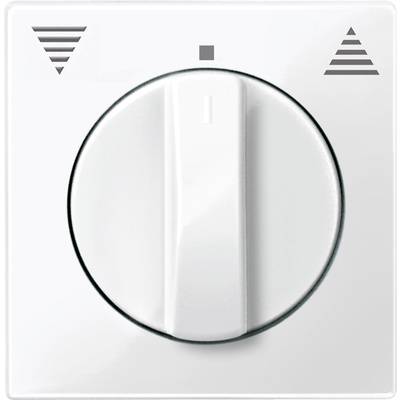 Un commutateur rotatif blanc avec des symboles de flèches indique la possibilité d'augmenter et de diminuer un réglage.