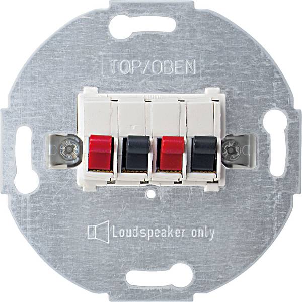 Merten Insert Prise pour haut-parleur blanc polaire 467019 1 pc(s)