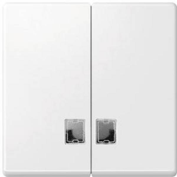 Merten  Cache Interrupteur va-et-vient System M blanc polaire 437519 1 pc(s)