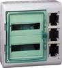 Schneider Electric 13439 13439 Coffret de distribution montage en saillie Nombre de divisions = 24 Nbr de rangées = 2 Contenu 1 pc(s)