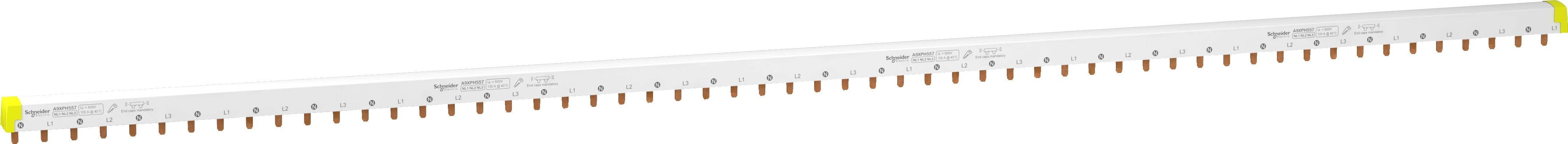 Schneider Electric A9XPH557 Acti9 iC60 - Peigne à dents A9XPH557 Schneider Electric Rail de phase blanc 1 pc(s)