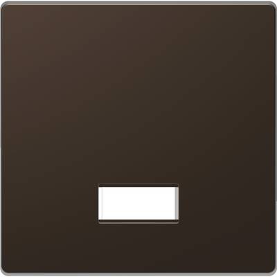 Un cadre de commutateur rectangulaire brun foncé avec une découpe rectangulaire au centre pour l'installation d'un interrupteur.