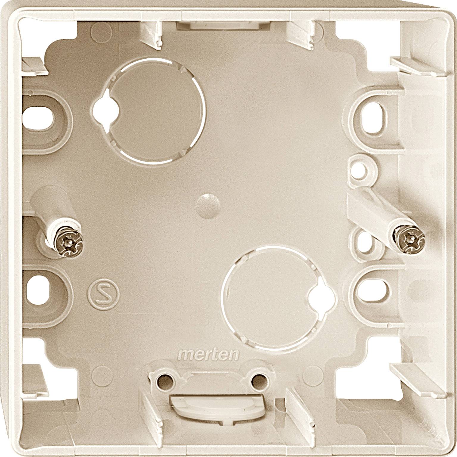 Merten 519144 Boîte de dérivation (L x l x H) 42 x 80 x 80 mm blanc IP20 1 pc(s)