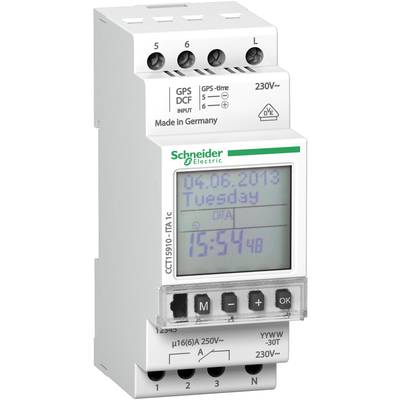 Schneider Electric CCT15910 Programmateur horaire pour rail analogique 230 V 