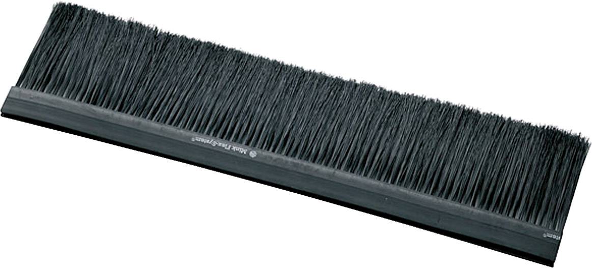 Un balai noir sans manche, adapté pour balayer les sols.