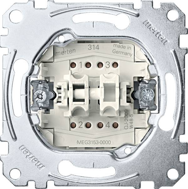 Merten  Insert Interrupteur va-et-vient double   MEG3153-0000 1 pc(s)