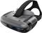 Casque de réalité virtuelle avec bandeau noir et design futuriste ; deux lentilles visibles sur la face avant.