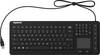 Clavier Keysonic KSK-6231 INEL (US) noir membrane en silicone, étanche (IPX7), éclairé, pavé tactile intégré, boutons de souris
