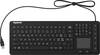 Clavier Keysonic KSK-6231 INEL (CH) noir membrane en silicone, étanche (IPX7), éclairé, pavé tactile intégré, boutons de souris
