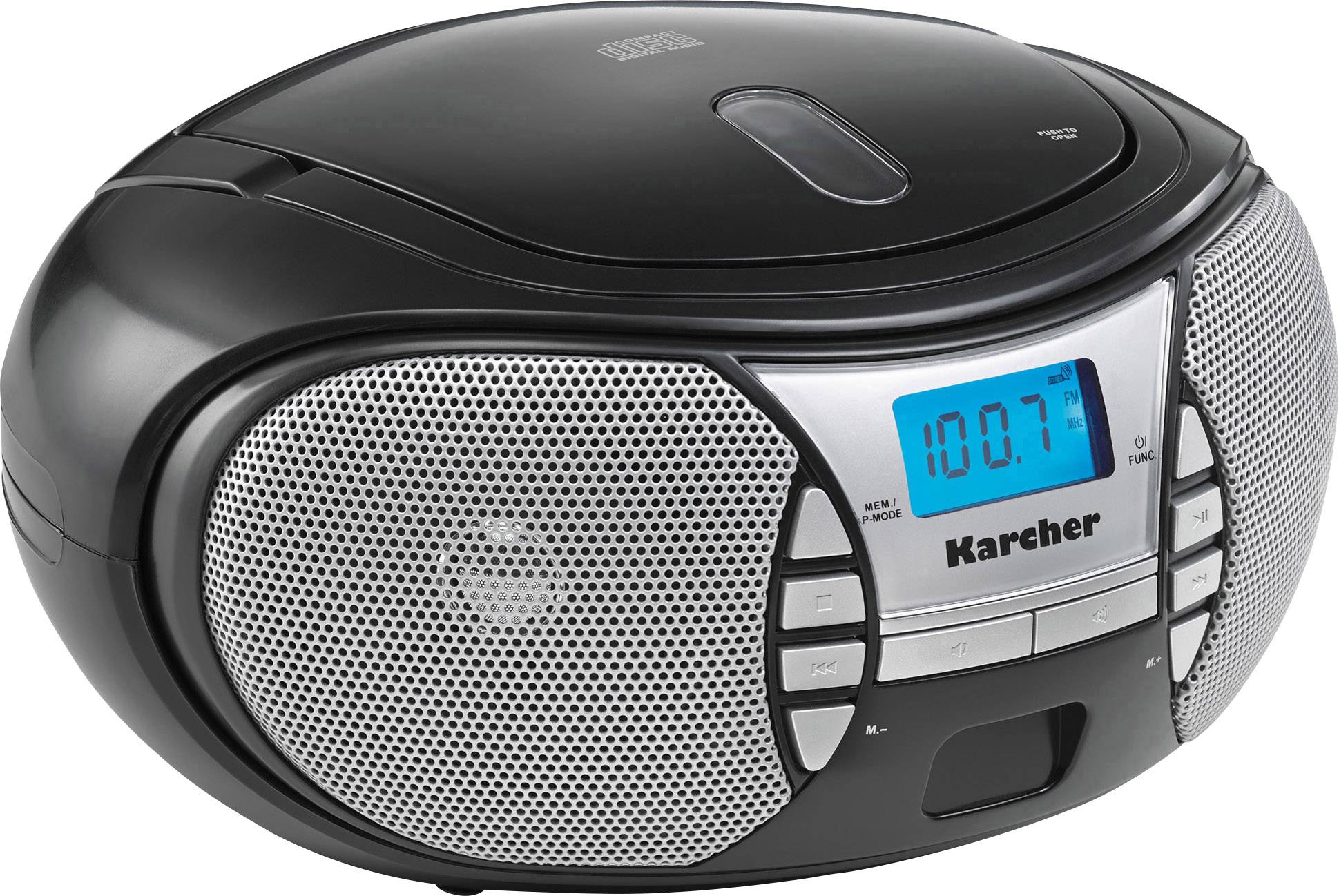 Karcher RR 5025 Radio-lecteur CD FM AUX, CD noir-1
