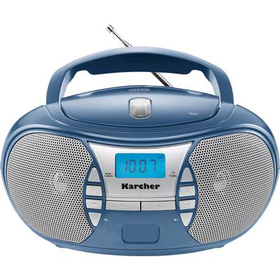 Karcher RR 5025 Radio-lecteur CD FM AUX, CD   bleu
