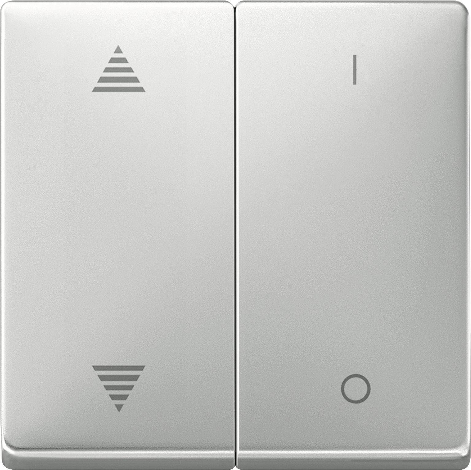 Merten bascule 626246 en acier inoxydable laqué système flaeche
