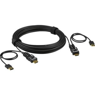 Câble de raccordement ATEN HDMI Fiche mâle HDMI-A, Fiche mâle HDMI-A 60.00 m noir VE7834-AT  Câble HDMI