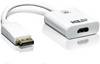 ATEN VC986-AT DisplayPort / HDMI Adaptateur [1x DisplayPort mâle - 1x HDMI femelle] blanc actif avec amplification du signal 10.00 cm
