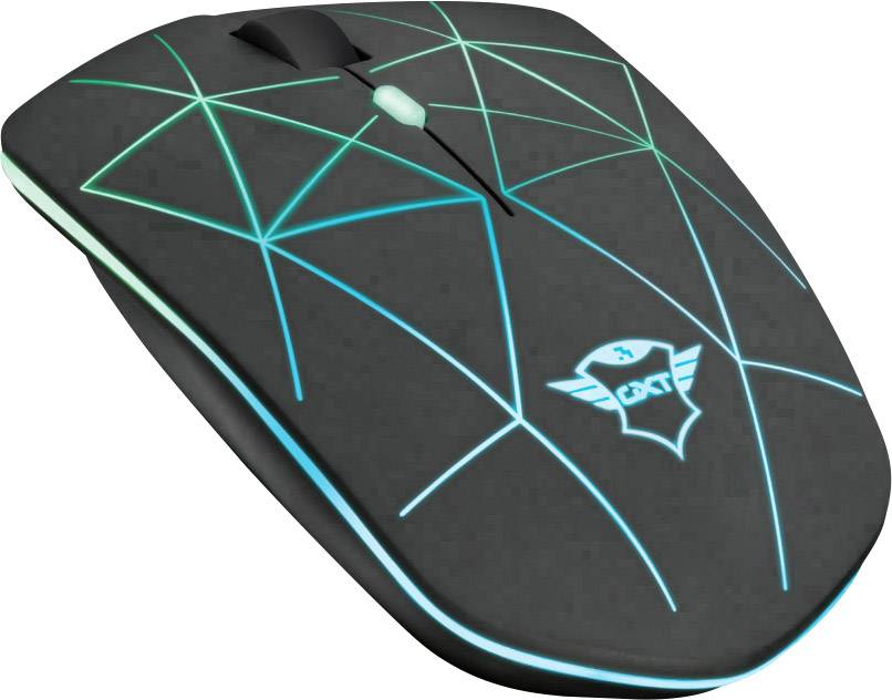 Trust GXT117 Strike Souris de gaming radio optique noir 6 Boutons 1400 dpi éclairé, rechargeable-5