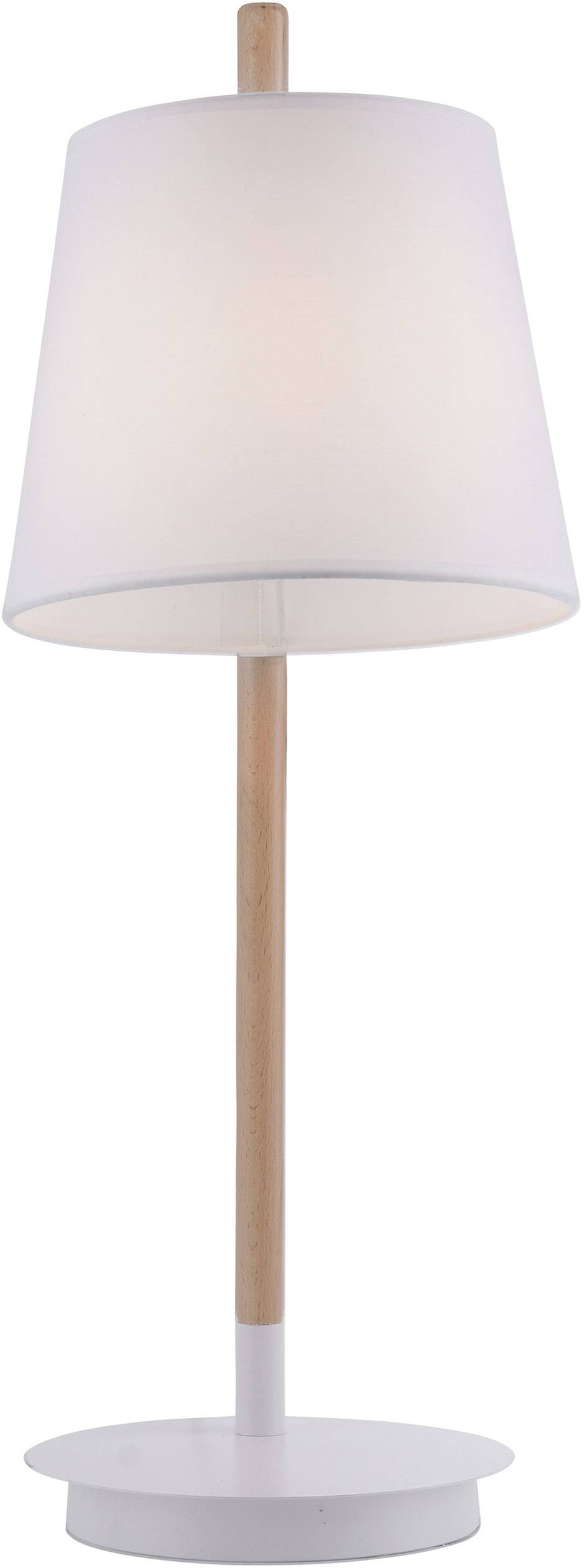 Lampe de chevet Paul Neuhaus MIRIAM 60 W réglable en hauteur, inclinable, avec interrupteur blanc, bois Lampe de chevet Paul Neuhaus MIRIAM 60 W réglable en hauteur, inclinable, avec interrupteur blanc, bois