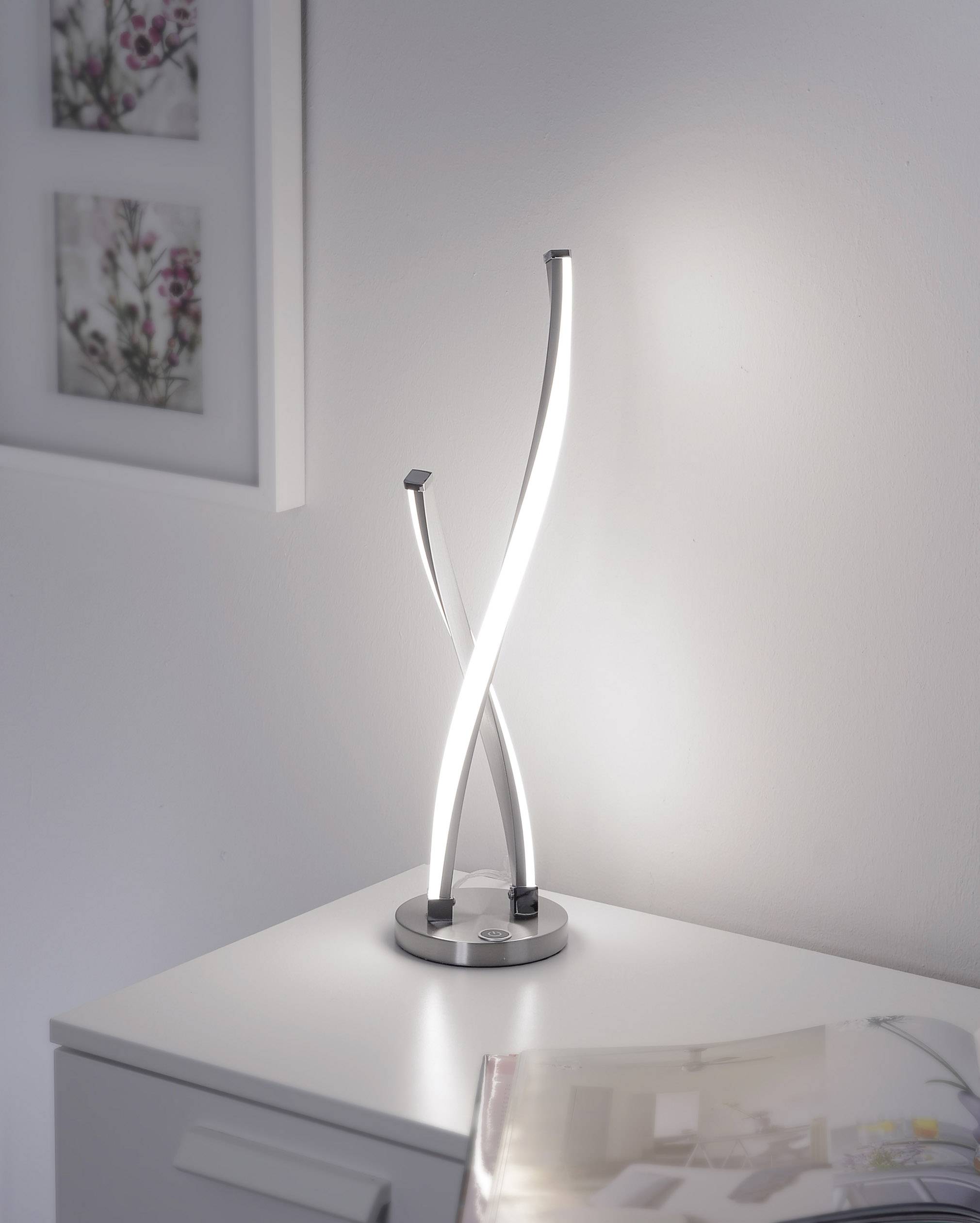 Paul Neuhaus POLINA 9141-55 Lampe à LED de table LED 12 W acier inoxydable (brossé)-0