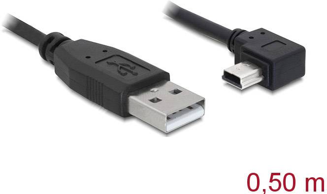 Câble USB vers Micro-USB de 0,50 m de long, montrant les connecteurs aux deux extrémités.