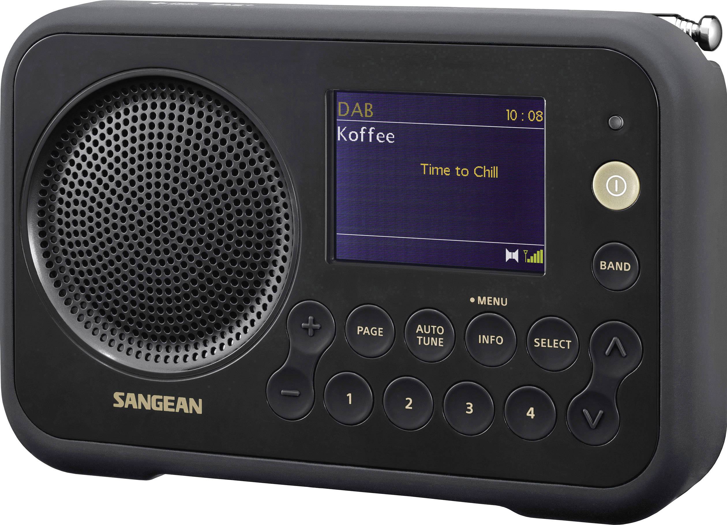 Sangean DPR-76 Radio portative DAB+, FM rechargeable noir-1