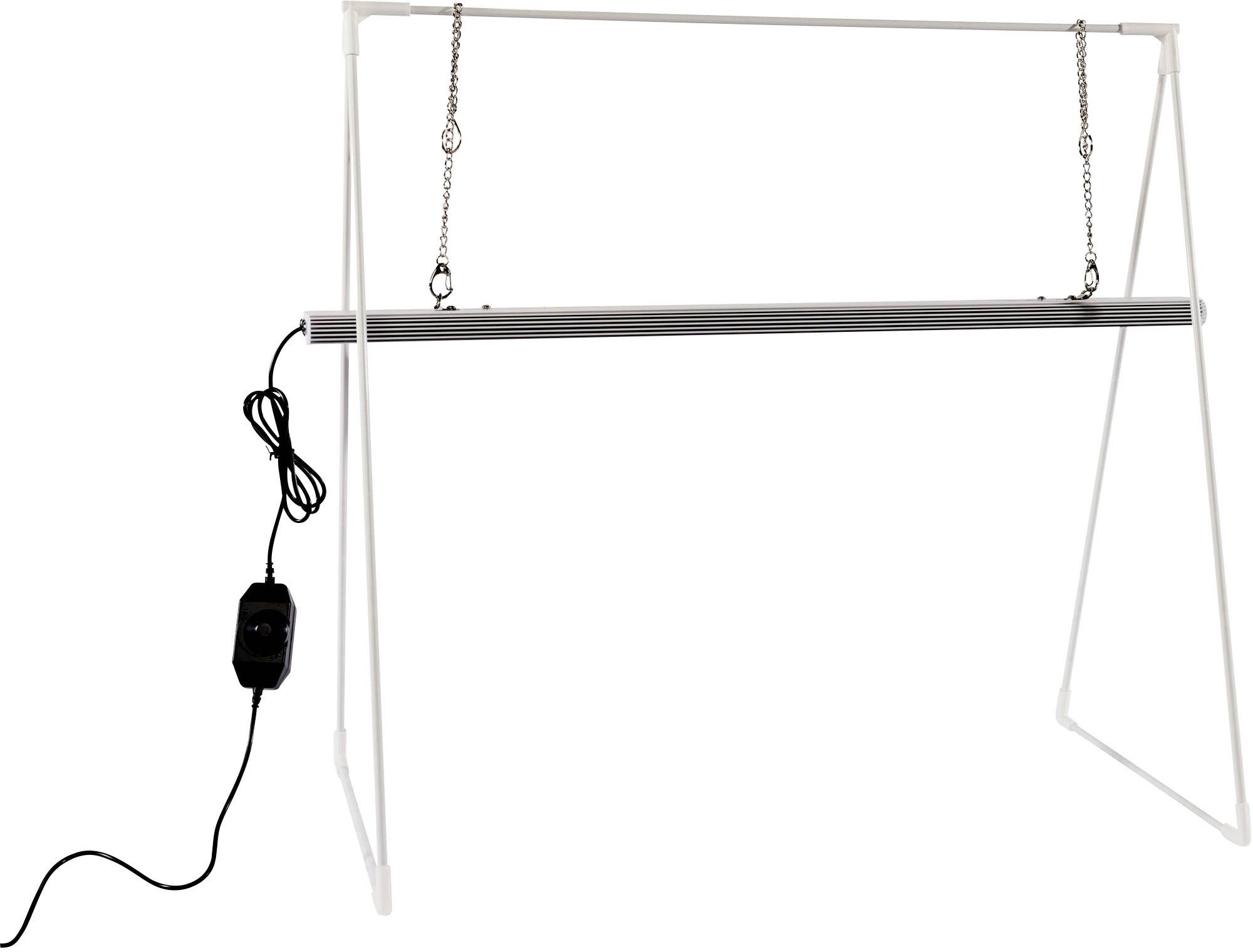 Support lumineux électrique pour plantes avec barre LED réglable en hauteur. Parfait pour les plantes d'intérieur et la culture lors de faible ensoleillement.