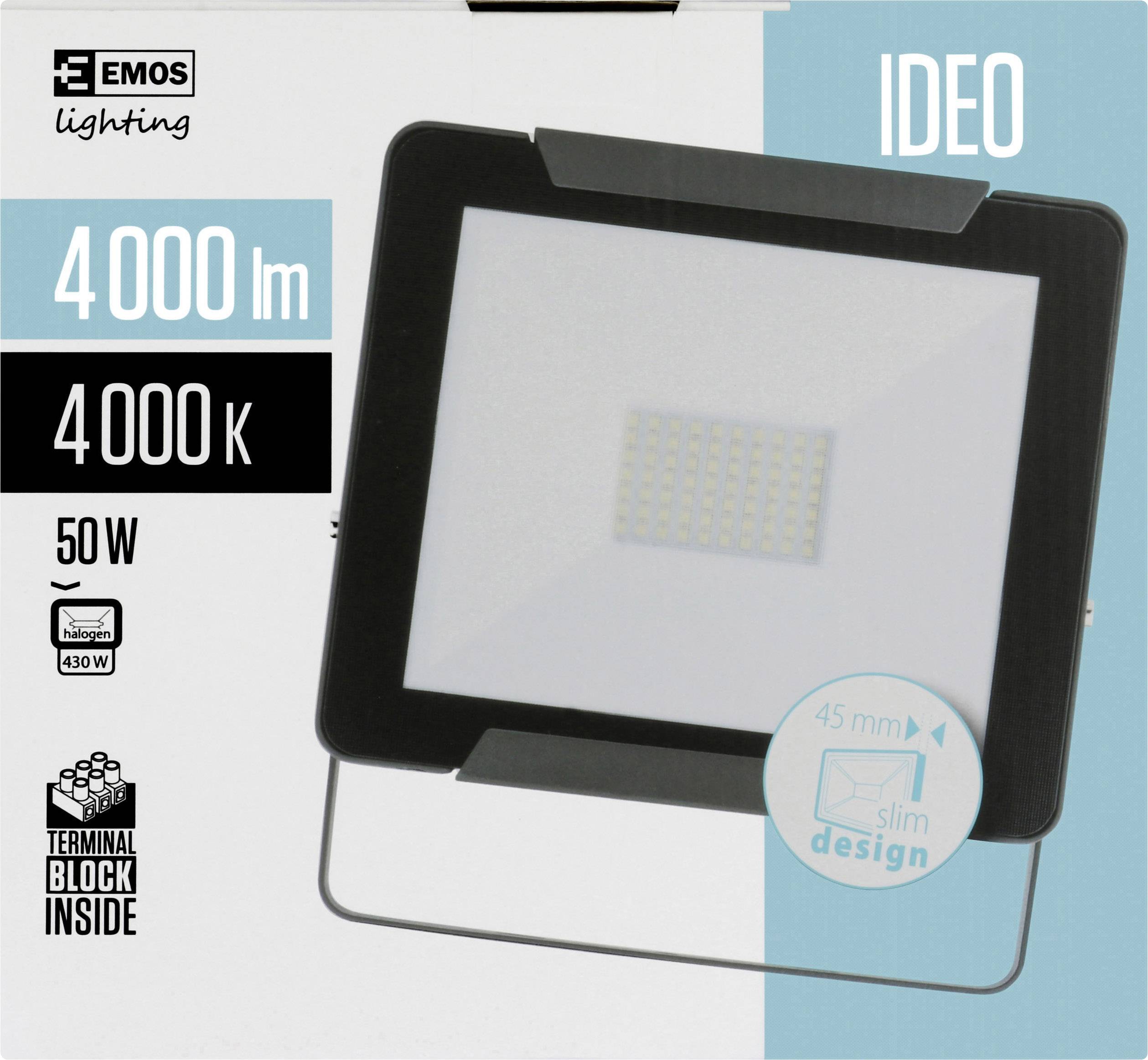 Projecteur LED extérieur avec détecteur de mouvements Emos Ideo 850EMIDS40WZS2741 50 W blanc neutre-9