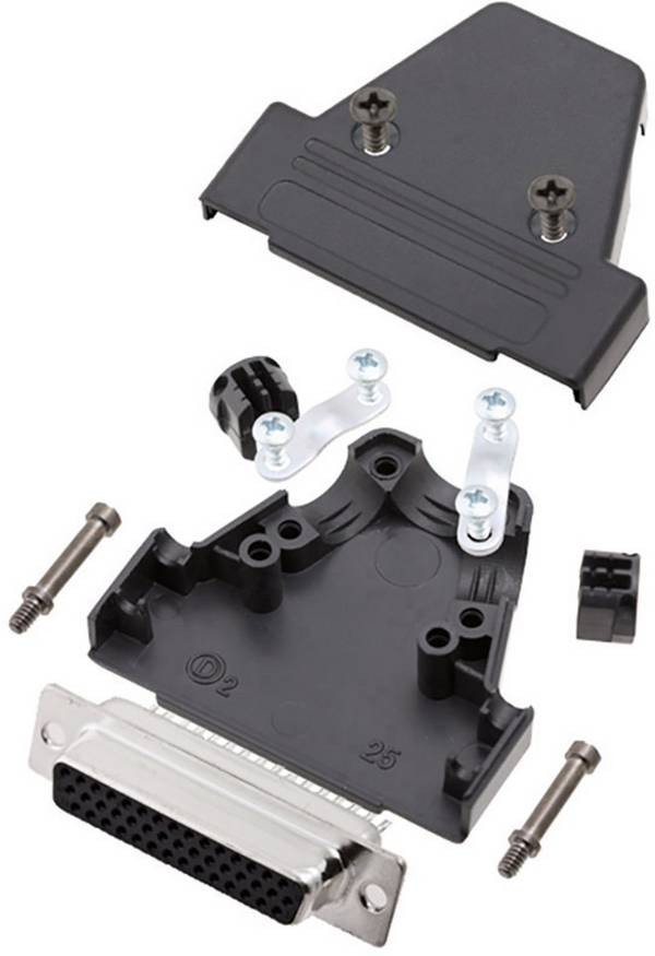 encitech TRI-P-25-HDS44-K 6355-0068-13 Capot SUB-D Nombre de pôles: 44 matière plastique noir 1 pc(s)