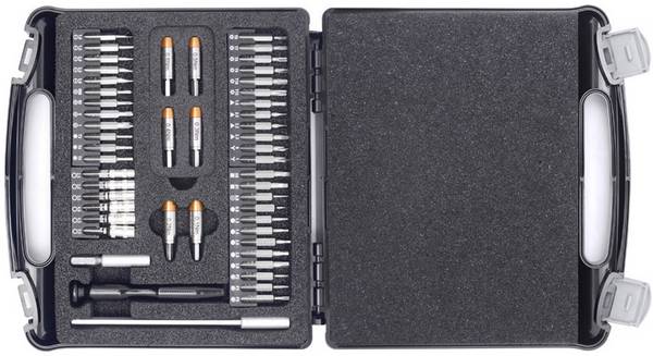 BERNSTEIN Tools for Electronics Bernstein Werkzeugfabrik 4-970 Jeu d'embouts 51 pièces  avec adaptateur couple