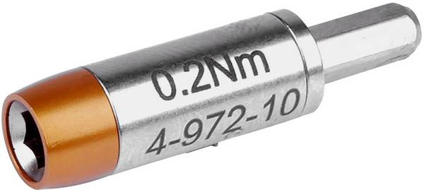 BERNSTEIN Tools for Electronics Bernstein Werkzeugfabrik 4-972 Adaptateur de couple de serrage préréglé 6 pans intérieurs 0.2 Nm (max)