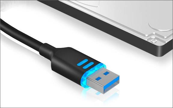 ICY BOX IB-AC603L-U3 C/âble Adaptateur USB 3.0 pour Disque Dur SSD//SATA 2,5 Noir