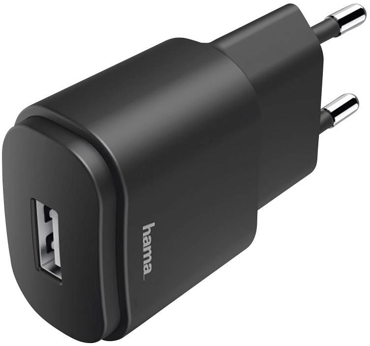 Hama charger 1.2 Chargeur USB 5 W USB noir pour prise murale-1