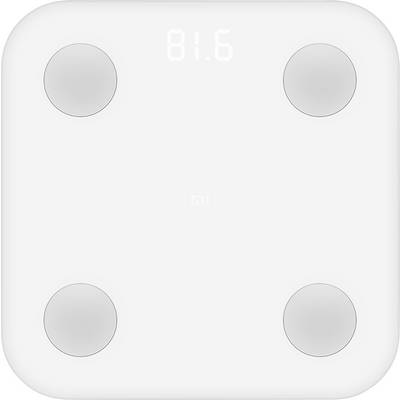 Balance numérique personnelle avec quatre capteurs, affiche 81,6 kg.