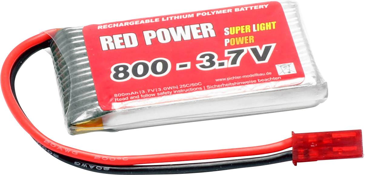 Red Power Pack de batterie (LiPo) 3.7 V 800 mAh 25 C Softcase JST, BEC -  Conrad Electronic France