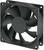 Un ventilateur d'ordinateur noir à sept pales, monté sur un support carré, adapté pour le refroidissement d'appareils électroniques.