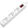 Bloc multiprise avec interrupteur LogiLink LPS230 x3 blanc fiche avec contour 1 pc(s)