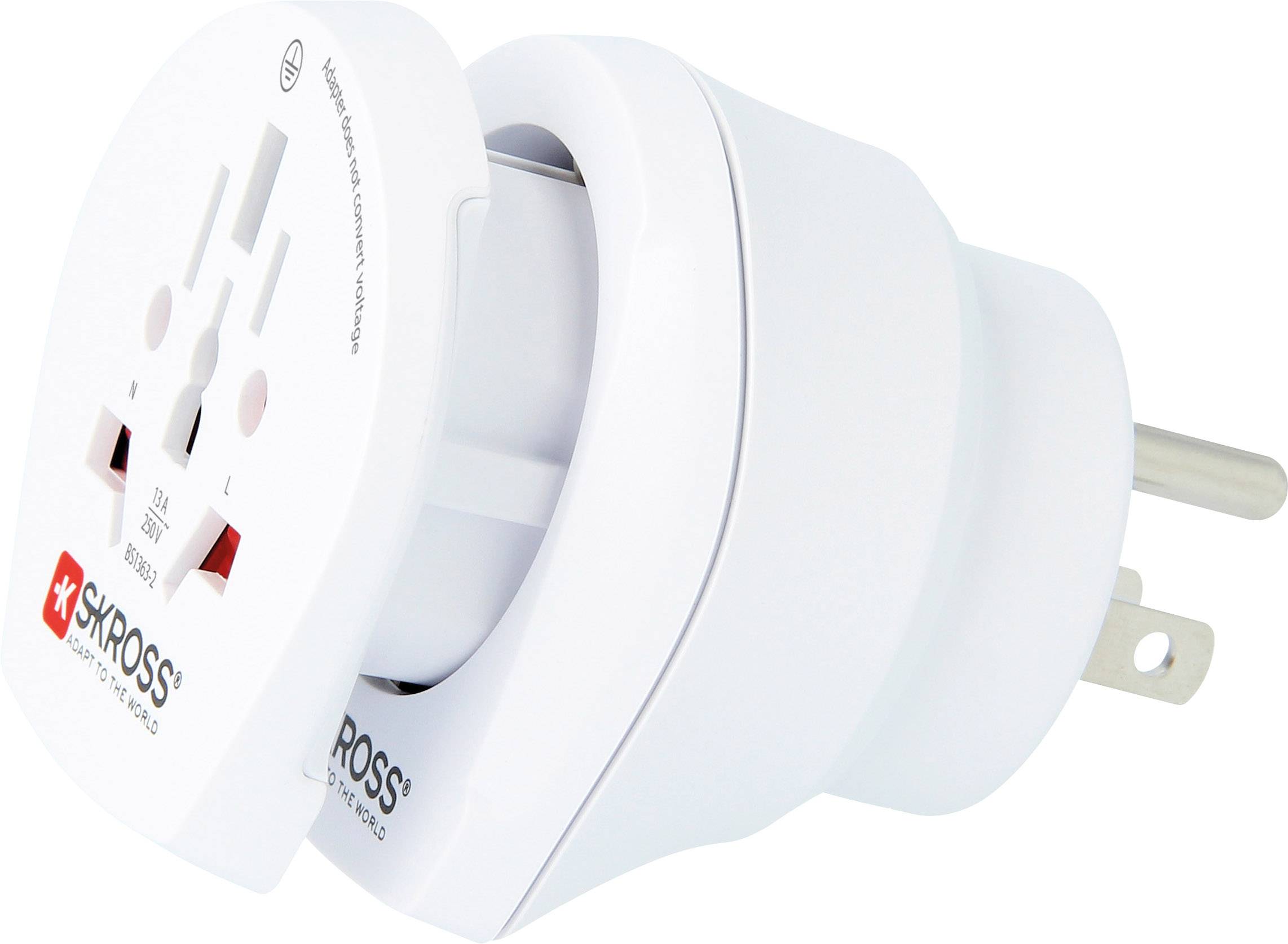 Skross 1.500204-E Adaptateur de voyage CO W to USA-3
