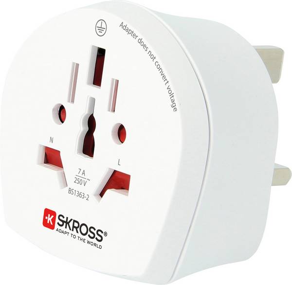 Skross 1.500225-E Adaptateur de voyage  CA W to UK (BS)