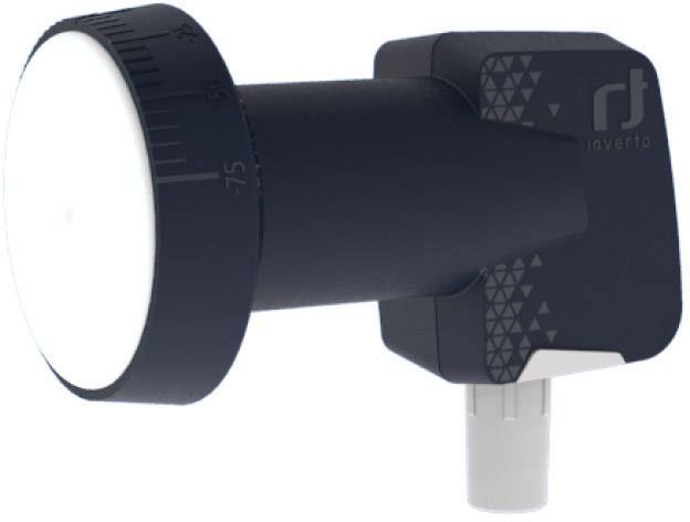 Inverto PREMIUM Tête LNB simple Nombre d'abonnés: 1 Capacité de chargement: 40 mm noir, blanc